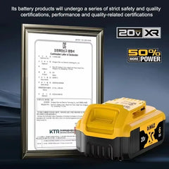 100% Original Dewalt 20V 6000mah Power Tool Battery Dcb206 Dcb205