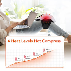 Cordless Knee Massager Red Light Massage with LED Screen Infrared 4 Levels Heating Vibration Leg Knee masajeador Adjustable Warm