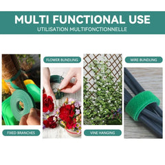Tutors for Plants Self-adhesive Plant Nylon Cable Tying Climbing Plant Support Green Fastener Tape Reusable Care Garden Supplies