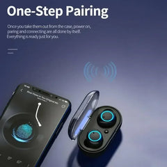 Wireless Bluetooth 5.0 Earphones 9D Stereo Headset with Mic Y50 TWS Touch Control Sport Earphones Waterproof Earbuds LED Display
