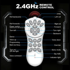 2.4Ghz Remote Control Stunt Robot Dog, Singing & Dancing Smart RC Robot Pet Toy, Fun Electronic Gift for Kids Age 8+
