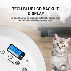 Pet adjustment Intelligent Led electric food dispenser Dog feeder 6 meals Cat automatic timing pet feeder