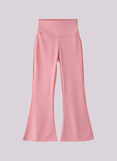 Girls Flared Pants High Waist Yoga Leggings Teenagers Stretch Elastic Waistband Kids Sportswear Trousers Autumn Spring