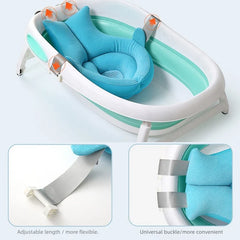 Baby Shower Blooming Flower Newborn Bathtub Foldable shark shape Cushion skin Bath pad portable bath tub Soft Seat Play mat