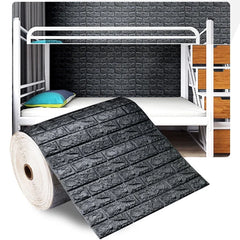 3D Foam Brick Wall Panels Stickers Self Adhesive Waterproof Living
