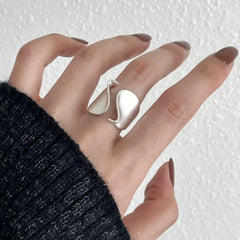 925 Sterling Silver Rings for Women Couple Minimalist Handmade Simple