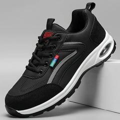 Men's Trendy Sports Shoes Lightweight Breathable Modern Non Slip Shoes Suede Detailing Outdoor Stylish Daily Wear Men Sneakers