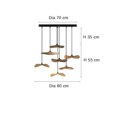 Designer Log Craft LED Ceiling Chandelier Living Room Tearoom Kitchen Table Lamps Bedroom Home Decoration Lighting Stair Lights