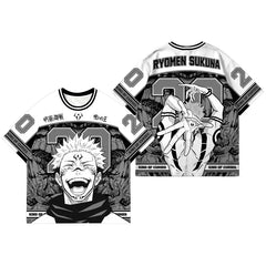 Bandai Sukuna Jujutsu Kaisen Monochrome Manga Panel Jersey Cursed King