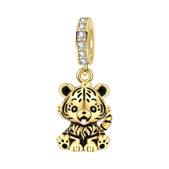 Hot Sale 925 Sterling Silver Dog Cat Cute Pet Animals Pendant Birthday Party Gift for Women Bangle Bracelet Necklace DIY Jewelry