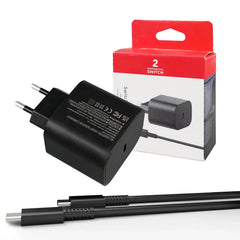 For Switch 2 EU/US/UK Plug Game Console AC Power Supply Adapter 60W Charging USB Type C Power Supply Charging Game Accessory