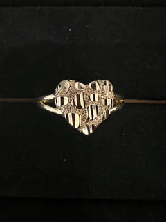 14k Gold Filled Nugget Rings Diamond Cut