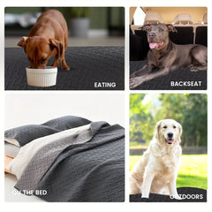 Brick Pattern Anti-Hair Pet Mat, Reversible Waterproof Dog Cushion