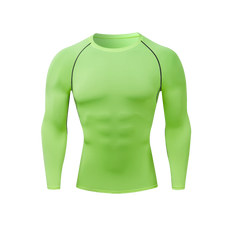 Compression Shirts Men's Rashguard Quick Dry Gym Fitness Shirts Spring Beach Surfing Athletic Sport Running Workout Tops Tees