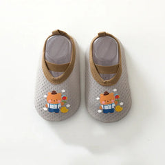 Baby Floor Shoes Casual Toddler Soft Sole Sock First Walker Anti-slip Cartoon Home Floor Indoor Shoes For Girls Boys Summer Mesh