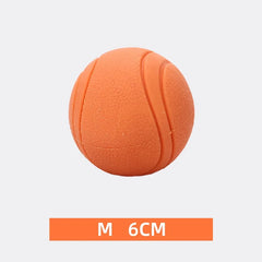 HOOPET Dog Toy Rubber Ball Bite-resistant Ball Toy for Dogs Puppy Teddy Pitbull Red Color Solid Ball S-XL Pet Supplies