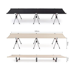 Folding Camping Cot, Adjustable Height, Lightweight Sleeping Bed, Tent Cot, with Storage Bag, Comfortable for Outdoor&Indoor