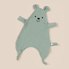 Cute Bear Baby Cotton Comforter Blanket Newborn Sleeping Dolls Rabbit Ears Sleep Toy Soothe Appease Towel Bibs Saliva Towel New