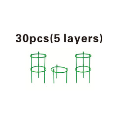 Adjustable Plant Climbing Frame Green Grid 5-15 Layer 30-90cm Lightweight Durable Gardening Stand for Home Garden