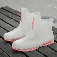 Fashion Outdoor Rain Boots Unisex Slip On Waterproof Rain Shoes New Working Shoes Fishing Boots Women Rain Boots Rubber Shoes