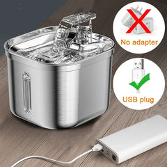 Stainless Steel Automatic Pet Water Dispenser Cat Drinking Fountain With Sensor Filter Cats Dog Ultra Quiet Pump Water Foutain