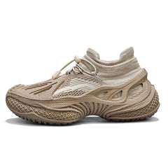 Men's shoes new breathable mesh sports shoes trendy one foot casual thick soled sports shoes dad shoes