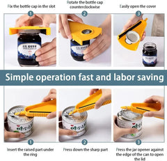Can Opener Multifunctional Bottle Opener Jar Opener for Beer Coke Jam