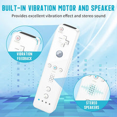 Controllers For Nintendo Wii 2 In 1 Left Right Controller Optional Motion Plus Set Game Remote Control Joystick Wireless Gamepad