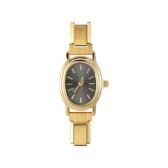 1PC 's Stainless Steel Round Simple Watch Bracelet Bangle for Friend