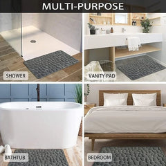 40x60cm/50x80cm Bath Rugs Mat Non Slip Cobblestone Embossed Carpets