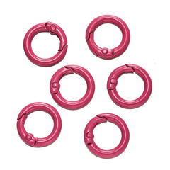 5Pcs Colorful  O Ring Spring Clasp Openable Round Carabiner Keychain Clips Hook Dog Chain DIY Jewelry Buckle Connector