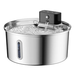 3L 5V USB Stainless Steel Wireless Recharging Sensor Auto Cat Water Drinking Fountain For Cats Dog Drinker Pet Dispenser Bowl
