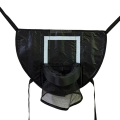 Foldable Trampoline Basketball Hoop Kit Safety Multipurpose Basketball Training with Pump and Ball Fun Mini Basketball Hoop