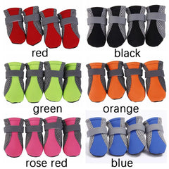 with Reflective Stripe for Small Large Dogs Hot Pavement Paw Protectors Pet Rain Boots Dog Boots Dog Shoes Pet Supplies