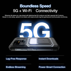 AGM G3 Rugged Phone 5G, Dimensity 7300, 10000mAh, IP68 Waterproof, Wireless Charging, Camping Light, 24（12+12）GB+512GB）