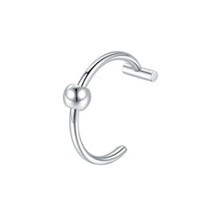 1PC Stainless Steel Fake Nose Ring Hoop Septum Rings Non-Pierced C