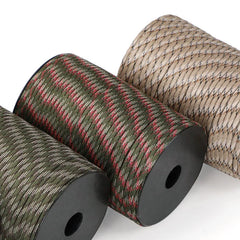 100/50m 550 Military Standard 9-Core Paracord Rope 4mm Outdoor