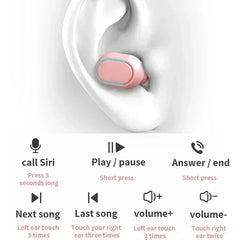 E7S TWS Earphone Bluetooth Headphones with Mic 9D Stereo Hifi Earbuds Wireless  Headse