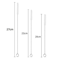500-1Pcs Drinking Straw Cleaning Brush Reusable Pipe Cleaner Nylon Stainless Steel Straw Cleaning Brush for Baby Cup Bottles