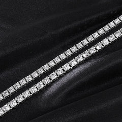 Hip Hop 5MM Tennis Chain Iced Out Bracelet Necklace Men Fashion Silver Color Tennis Jewelry Chains Women 20inch Choker Punk Gift