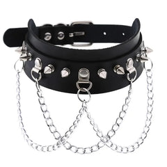 1pc Harajuku Gothic Spike Rivet Star Necklaces Collares Hip Hop Rock