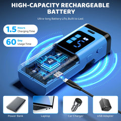 Ultrasonic Dog Barking Deterrent Device Rechargeable 5 Levels Pet Training Anti Barking Control Stop Barking up to 30FT