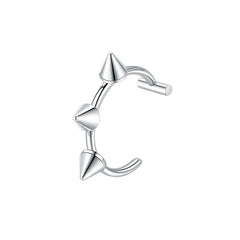 1PC Stainless Steel Fake Nose Ring Hoop Septum Rings Non-Pierced C