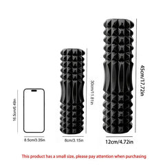 45/30cm Foam Massage Roller Hollow Column Fitness Equipment for Muscle Massage Physiotherapy and Sports Rehabilitation