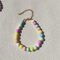 Dogs Necklace Extension Chain Design Pet Collar Fashion Dogs Faux Pearls Necklace Loop DIY Cat Dog Grooming Accessory