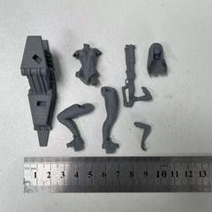 1/24 Scale Cyberpunk Science Fiction Female Warrior Resin Figure Model Kit Hobby Garage Kit Unassembled Unpainted Free Shipping