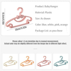 5-50Pcs Baby Hangers Plastic Kids Clothes Storage Hanger for Nursery Children Hangers Toddler Infant Portable Coats Home Rack