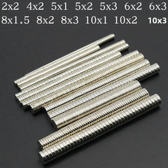 Super Powerful round Neodymium Magnet NdFeB N35 Strong Permanent Magnetic Imans for Refrigerator Various Sizes 2x2/4x2/5x1/6x2/8