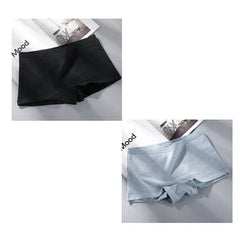 2Pcs Women Solid Cotton Boyshorts Female Soft Big Size Underwear Safety Pants Ladies Briefs Lingerie