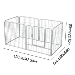 6 Panels Dog Fence Playpen Foldable Exercise Puppy Kennel Cage Heavy Duty Dog Exercise Fence for Dog Cat Rabbit Pet Exercise